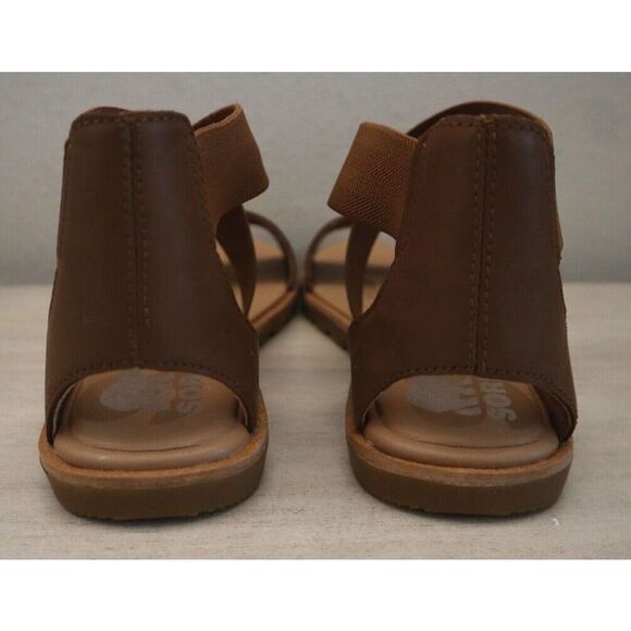 Sorel Women's Sz 7.5 Velvet Tan Leather Ella II Pull-On Sandals - Picture 3 of 11